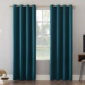 Sun Zero - 52"x84" Sun Zero 100% Blackout Oslo Theater Grade  Teal